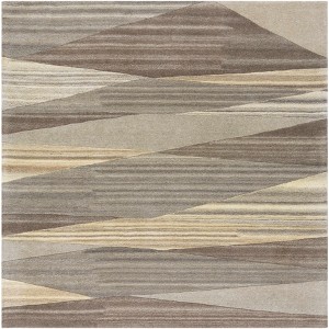 Hauteloom Forum Taupe Modern Wool Rug - 1 of 4