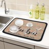 REGALWOVEN Large Diatomaceous Coffee Bar Mat, Quick Dry Dish Drying Mats for Kitchen Counter - 2 of 4