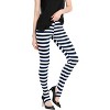INSPIRE CHIC Women's Printed Stripe High Waist Elastic Waistband Yoga Stirrup Pants - 3 of 4