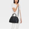Belted Satchel Handbag - A New Day™ Black - 2 of 4