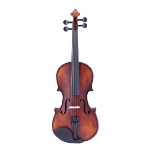 TopComfy 4/4 Classic Solid Wood Violin Set with Case Bow Strings Rosin Shoulder Rest Tuner for Adult Learners Musician, Brown, 31.5"*9.84"*4.92" - 1 of 4