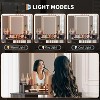 Modern Corner Vanity Desk & Stool Set –With LED Lighted Mirror, Built-In Charging Station & Cabinet for Bedroom - 3 of 4