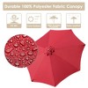 Yescom 9 Ft Wooden Patio Umbrella 8 Ribs Easy Tilt Table Parasol Outdoor Balcony Deck Red - 3 of 4