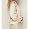 Women's Floral Block Thermal Raw Edge Top - POL M - 3 of 4