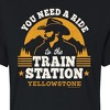 Women's - Yellowstone - You Need A Ride To The Train Station Cropped Graphic T-Shirt - 2 of 4