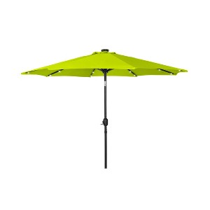 WestinTrends 9 Ft Outdoor Patio Solar LED Market Table Umbrella - 1 of 4