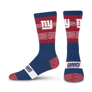 NFL New York Giants Youth Mixer Crew Socks: Cushioned Heel & Toe, Knit Fabric - 1 of 3