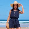 Women's Chic Eyelet Romper for Beach Getaways - Cupshe - 3 of 4