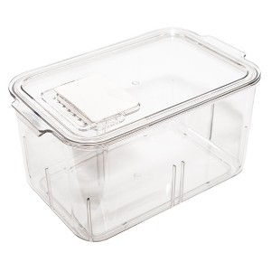 Lexi Home 94.5 oz Acrylic Fridge Produce Storage Organizer Bin - 1 of 3