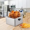 11L Commercial Electric Deep Fryer ¨C 1700W Stainless Steel Countertop Deep Fryer with Basket & Adjustable Temp Control for Restaurant/Home Use - 2 of 4