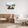 Stupell Industries Raccoon & Bear Canoeing Canvas Wall Art - 2 of 4