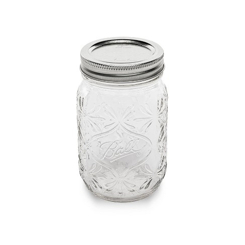 Ball 4pk 16oz Pint 140th Anniversary Regular Mouth Mason Jar: Glass Canning Jars, Dishwasher-Safe, Clear - image 1 of 4