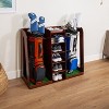 GoSports Premium Wooden Double Golf Bag Organizer and Storage Rack - 2 of 4