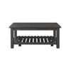 Barn Door Collection Solid Wood Coffee Table Antique Black - Martin Svensson Home - 2 of 4