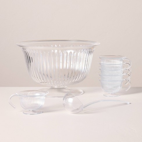 Fashion Punch bowl with eight glasses