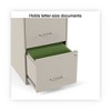 Alera Soho Vertical File Cabinet, 2 Drawers: File/File, Letter, Putty, 14" x 18" x 24.1" - 3 of 4