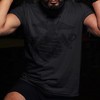 OUTSIDE THE WIRE Leatherneck for Life Black Out Eagle Globe and Anchor T-Shirt - 2 of 2