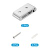 Unique Bargains Aluminum Alloy Round-Headed Folding Coat Hooks - 3 of 4