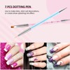 Saviland Professional - 9PCS Double-End Dotting Pens & Liner Brushes, Nail Art Design Kit for Salon & Home. (Size: 9 Count) - 3 of 4