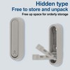 Unique Bargains 90° Foldable Coat Hook Invisible Perforated Fixed Wall - 3 of 4