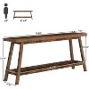 Tribesigns 2-Tier 70.9" Extra Long Farmhouse Console Table for Entryway - 3 of 4