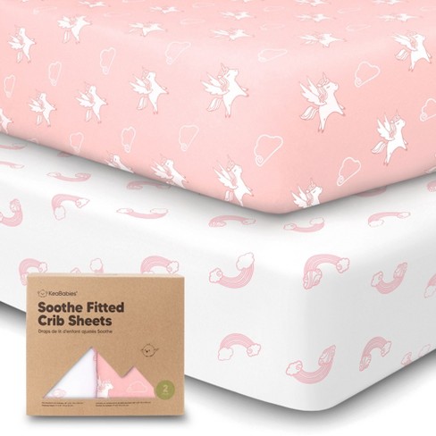 Keababies 2pk Soothe Fitted Crib Sheets Neutral Organic Baby Crib Sheets Fits Standard Nursery Baby Mattress dreamland Target