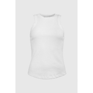 Women's RIBBED TANK TOP - WithBlack - 1 of 4