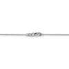 Black Bow Jewelry 1.25mm 14k White Gold Diamond Cut Solid Rolo Chain Necklace - 4 of 4