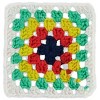 Red Heart All in One Granny Square Yarn 24 Pack-Soft  White - Green Scream - 3 of 4