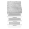 Grungis Modern File Cabinet with Wheels,Vertical Office Cabinet with 3 Drawers and Handles,Printer Stand for Home,Office - 4 of 4