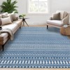 Modern Geometric Living Room Bedroom Area Rugs, Washable Soft Low Pile Floor Carpet with Stripped Lines for Dining Room - 2 of 4