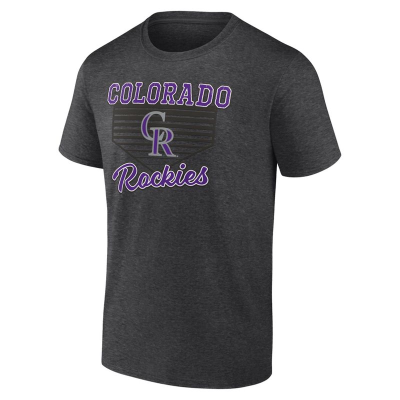 MLB Colorado Rockies Men's Gray Core T-Shirt, 2 of 4