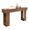 63" Long Console Table for Entryway, Wood Rectangular Sofa Table Behind The Couch - 3 of 4