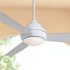 58" Minka Aire Modern 3 Blade Outdoor Ceiling Fan with LED Light White Wet Rated for Patio Exterior House Home Porch Gazebo Garage - 2 of 4