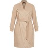 Women's Plus Size Isabella Coat - buff | CITY CHIC - 4 of 4