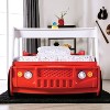 miBasics Twin Kamphora Fire Truck Engine Youth Kids' Bed Red - 4 of 4