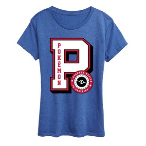 Women's - Pokémon - Pokémon Collegiate Letter Short Sleeve Graphic T-Shirt - 1 of 4