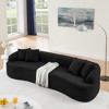 Spassway 27"H*104"W*33"D Curved Sectional Sofa with 4 Seats Convertible Sofa with Armrest Compression Sofa - 2 of 4