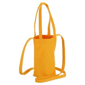 Unique Bargains Canvas Camping Fishing Wide-Open Water Bottle Holder with Strap - 1 of 4