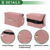 Unique Bargains Universal Car Tissue Holder Napkin Box Car Backseat Extra Large Tissue Organization Faux Leather - 4 of 4