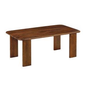 MH London Granite Rectangle Solid Wood Coffee Table For Living Room - 1 of 1