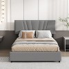 NicBex Queen/Full Size Upholstered Platform Bed with Lifting Storage for Kids Teens Adults - 2 of 4
