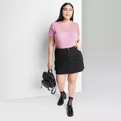 Women's Mid-Rise Chino Cargo Mini Skirt - Wild Fable™