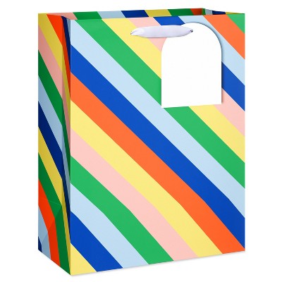 Kids' Large Gift Bag Diagonal Stripes