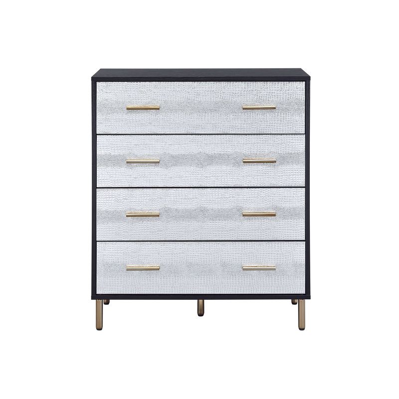 32&#34; Myles Decorative Storage Drawer Black, Silver and Gold Finish - Acme Furniture, 2 of 7