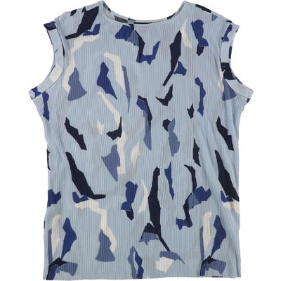 Alfani Womens Abstract Sleeveless Blouse Top