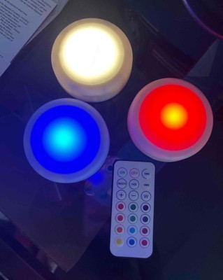 3pk 3 Rgb Novelty Wall Lights With Remote Control - Room Essentials™ :  Target