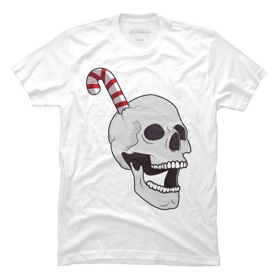 Men's Design By Humans Christmas skull By AllenStudio T-Shirt