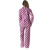 #FollowMe Printed Flannel Button-Front PJ Pant Set  Classic, Cozy Sleepwear - 3 of 3