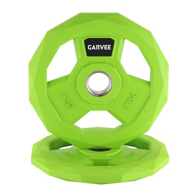 2-Inch Bumper Plates Set -Rubber Coated Cast Iron  for Home Gym Barbell Plates  Weights Options  (2.5-95 Lbs, Single/Pair/Set)